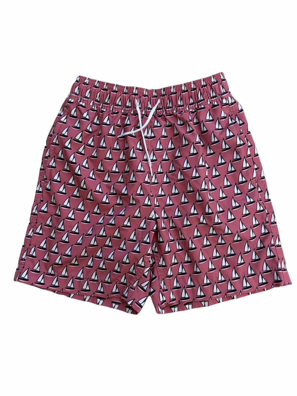 Crewcuts Size 7 Nautical Sailboat Print Swim Trunks